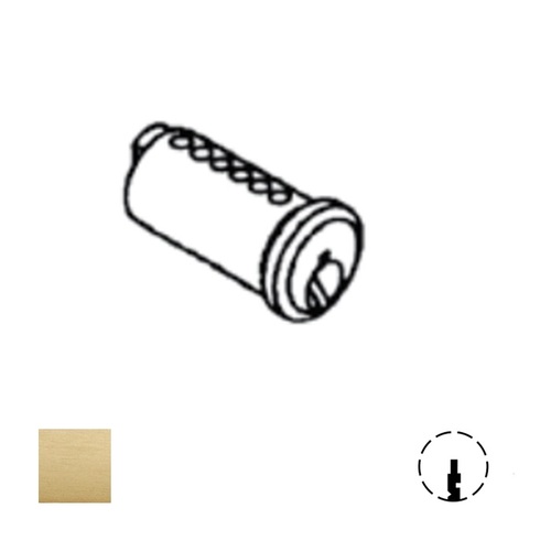 2000 Series Key-In-Knob Cylinder Plug Only, Satin Brass