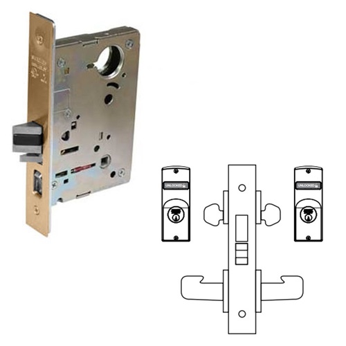 8200 Series 8239 Classroom Security Intruder Double Cylinder w/Deadbolt, Satin Bronze