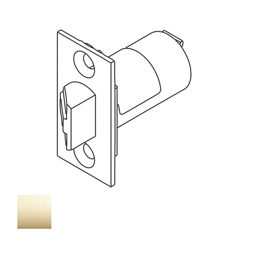 CL3300 2-3/4 Inch Backset Plain Latch, Bright Polished Brass