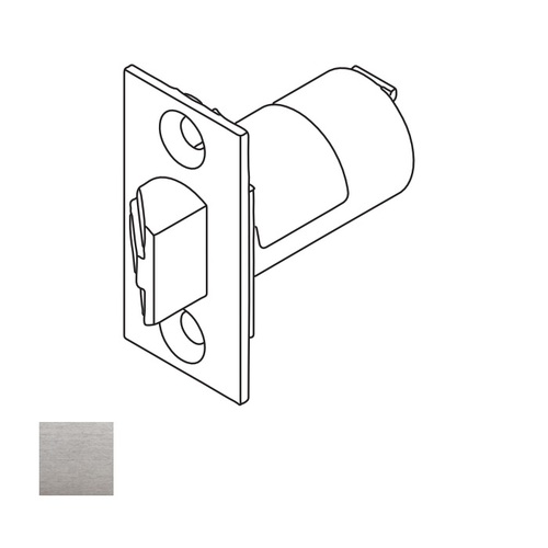 CL3300 2-3/4 Inch Backset Plain Latch, Satin Chrome