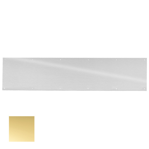 8400 Commercial Protection Plate 12" x 46" Bright Brass