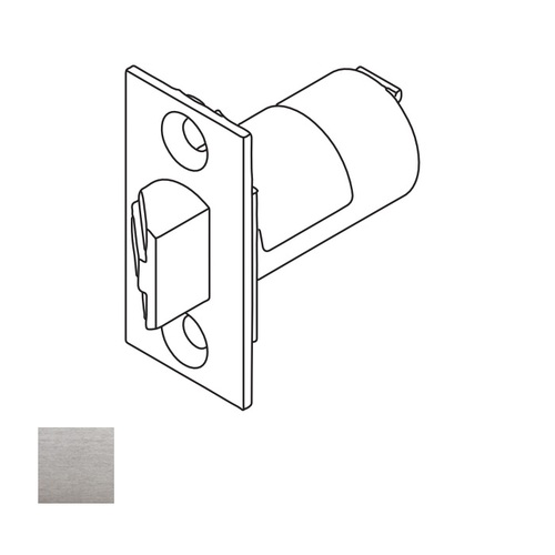 CL3300 3-3/4 Inch Backset Plain Latch, Satin Chrome