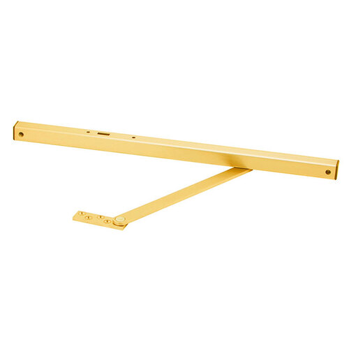 906S Surface Overhead Door Stop, Bright Polished Brass