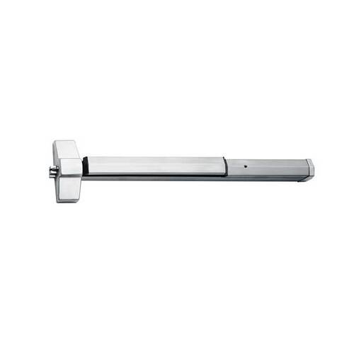 7150 Fire Rated Rim Squarebolt Exit Device, Satin Stainless Steel