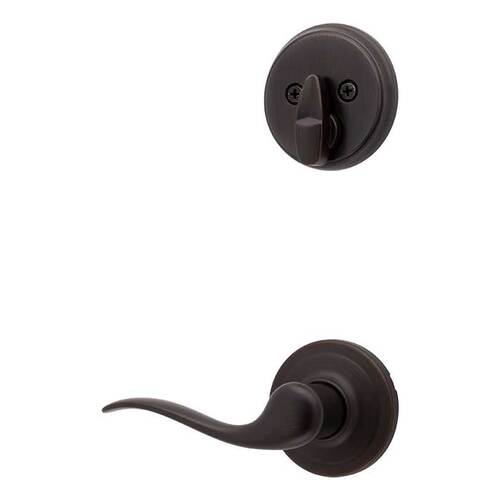 Tustin Lever Interior Single Cylinder Handleset Trim Venetian Bronze