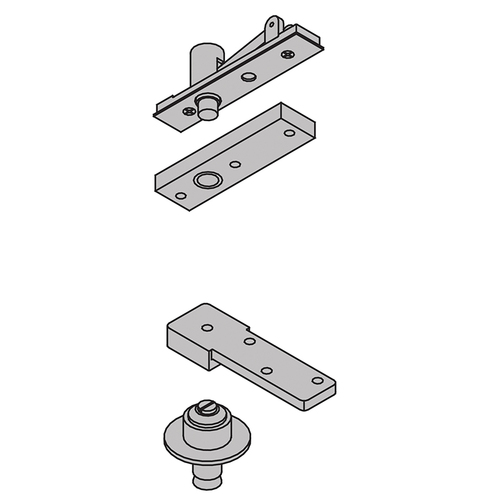 7255 Center Hung Pivot Set Matte Black