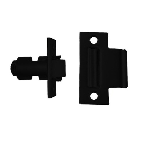 Roller Latch With Strike Black Suede Powder