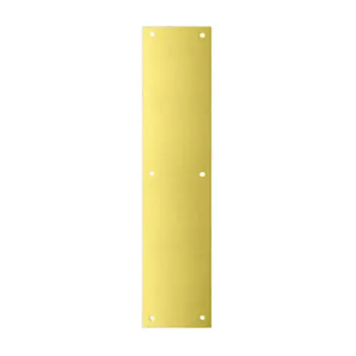 Push Plate Bright Brass