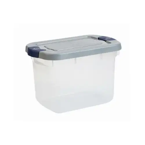 Roughneck Storage Bin, Clear, 19 Qt.