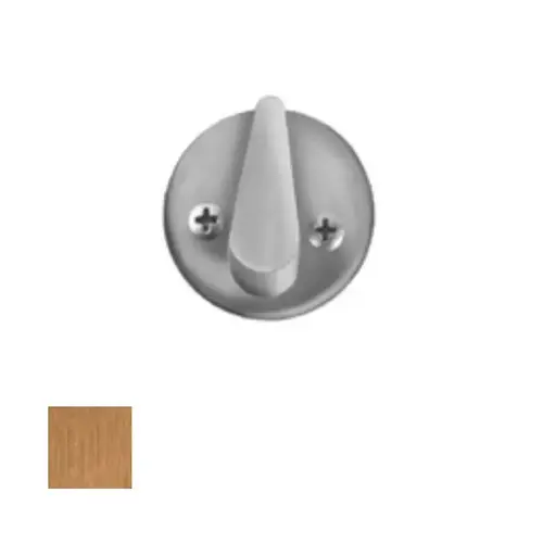 8800 Mortise Round Plate with Thumbturn with Screws, Satin Bronze