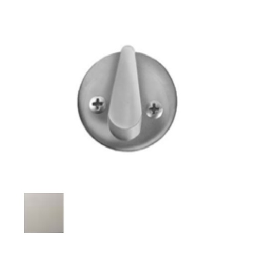 8800 Mortise Round Plate with Thumbturn with Screws, Bright Polished Chrome