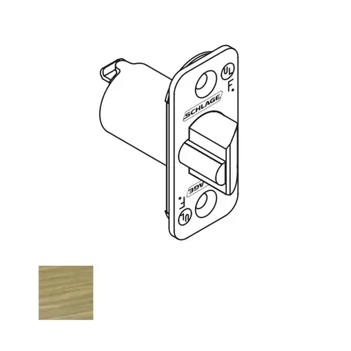 A Series Radius Corner Dead Latch with 2-3/4" Backset with 1" Face Antique Brass Finish