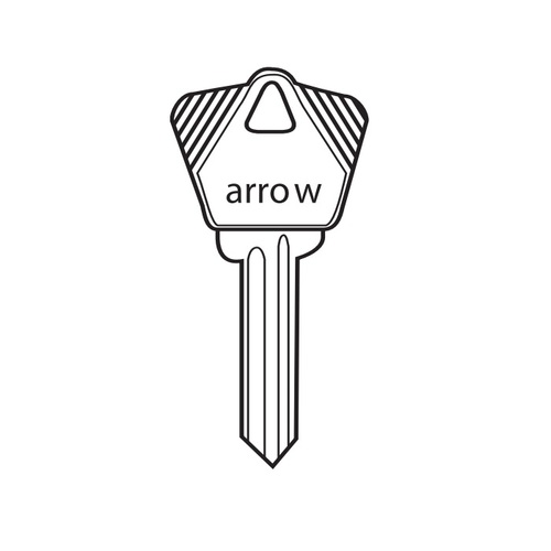 Arrow L671-SV Large L Bow Key Blank