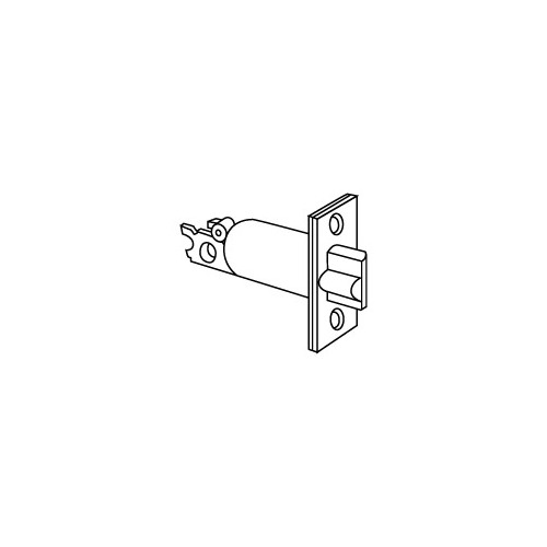 B250 Series Square Corner Dead Latch with 2-3/8" Backset Antique Brass Finish