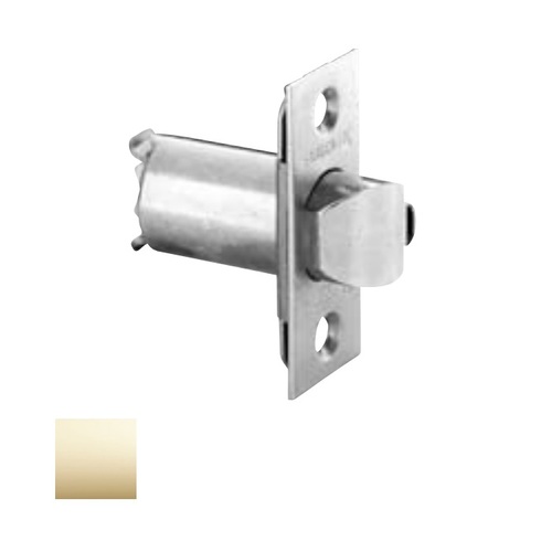 6-Line Unguarded Latchbolt Bright Polished Brass