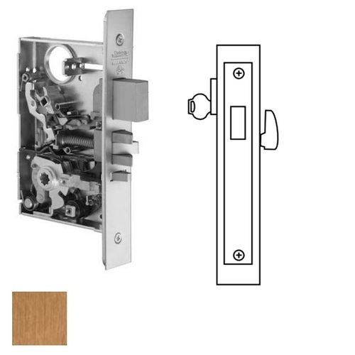 ML2017 Mortise Classroom Deadlock, Satin Bronze