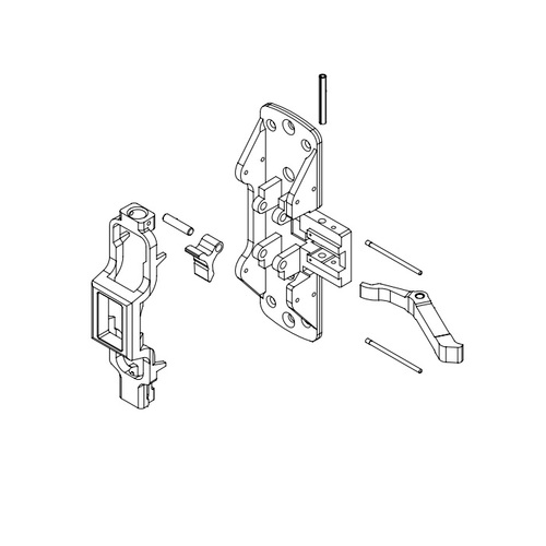 8710 Series Exit Device Chassis Assembly, LHR