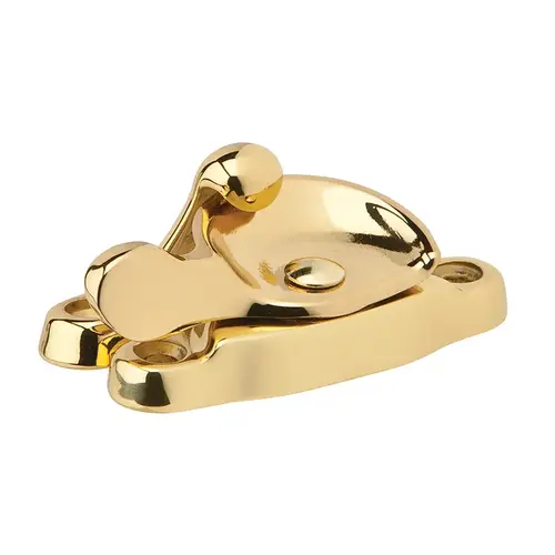 07 Window Lock, Bright Polished Brass