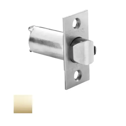 6-Line Unguarded Latchbolt, Bright Polished Brass