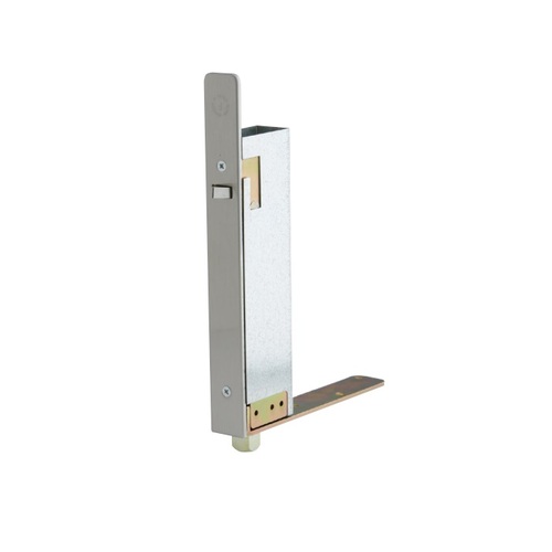 FB41B Automatic Bottom Flush Bolt - Wood Doors, Bright Polished Stainless Steel