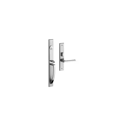 Estate Mortise Lakeshore Exterior Trim Lifetime PVD Satin Nickel