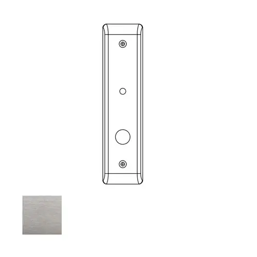 8800 Mortise Outside Escutcheon, Emergency Hole and Grip, Satin Chrome