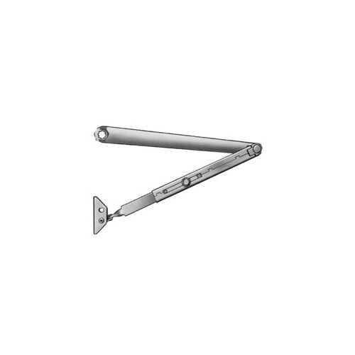 Pull Side Track Standard Arm with Bumper Powerglide Adjustable Door Closer Sprayed Aluminum Enamel Finish