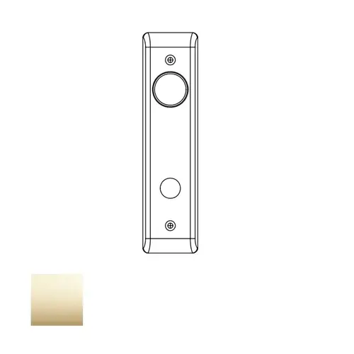 8800 Mortise Inside Escutcheon, Cylinder and Grip with Connecting Screws, Bright Polished Brass