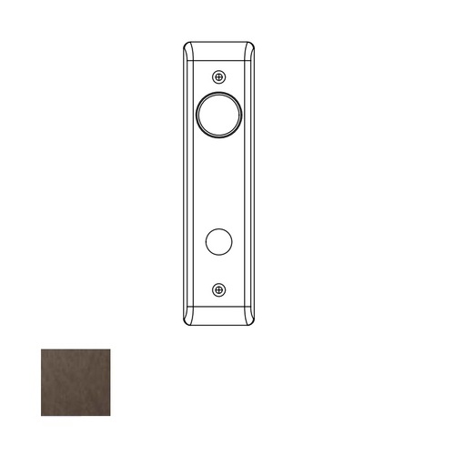 8800 Mortise Outside Escutcheon, Cylinder and Grip, Dark Oxidized Satin Bronze