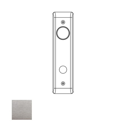 8800 Mortise Outside Escutcheon, Cylinder and Grip, Satin Chrome