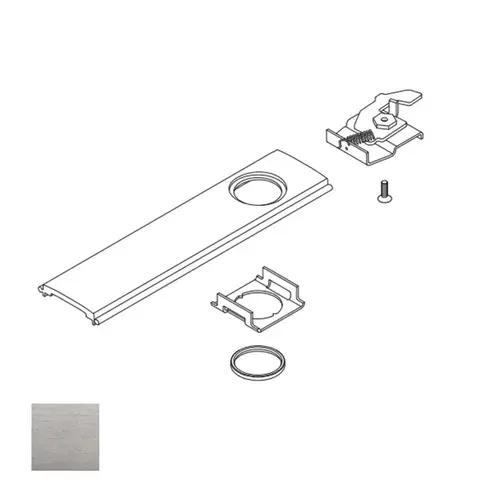 24 Series Exit Device Cylinder Dogging Kit, Satin Chrome