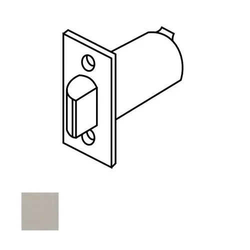 10 Line Square Corner Plain Latch, Satin Stainless Steel