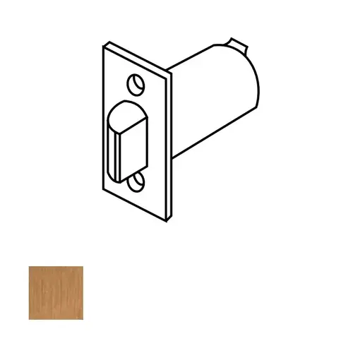 7-Line Unguarded Latchbolt, Satin Bronze