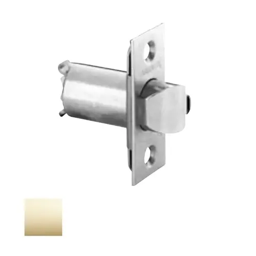 6-Line Guarded Lacthbolt, Bright Polished Brass