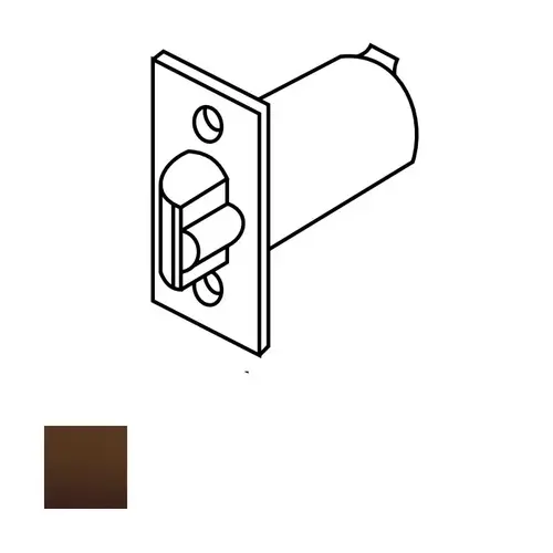 10 Line Square Corner Deadlocking Latch, Oil Rubbed Dark Bronze