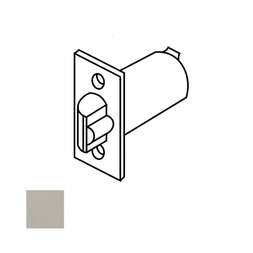 10 Line Square Corner Deadlocking Latch, Satin Stainless Steel