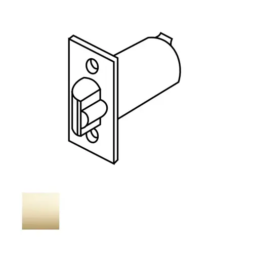 7-Line Guarded Latchbolt, Bright Polished Brass