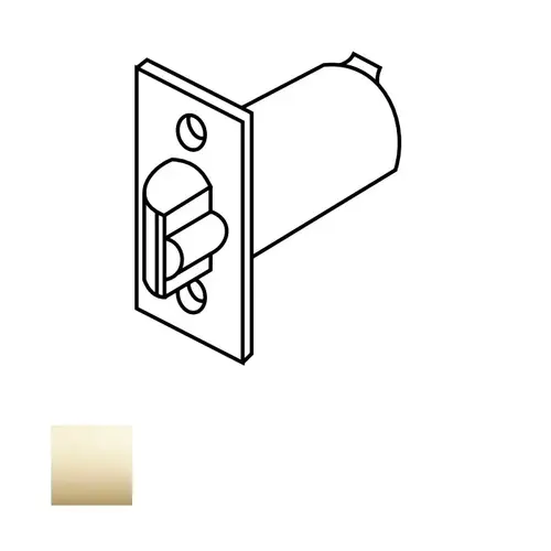 10 Line Square Corner Deadlocking Latch, Bright Polished Brass