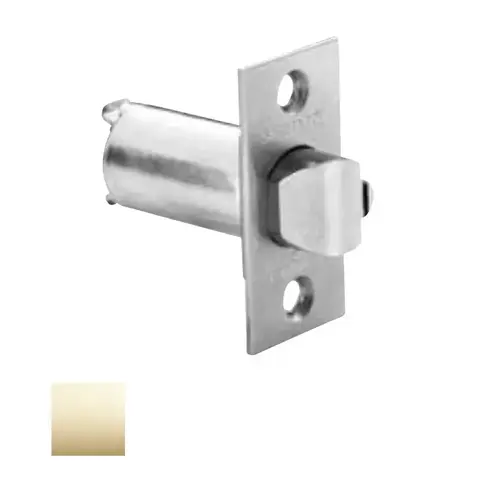 2-3/4" Backset 24 Option Deadlocking Latch with 1-1/8" Face Bright Brass Finish