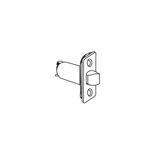 ND Series New Square Corner Dead Latch with 2-3/4" Backset and 1-1/8" Face Bright Brass Finish