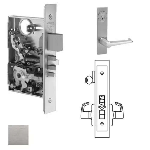 ML2051 Mortise Office Lever Lockset, Satin Chrome