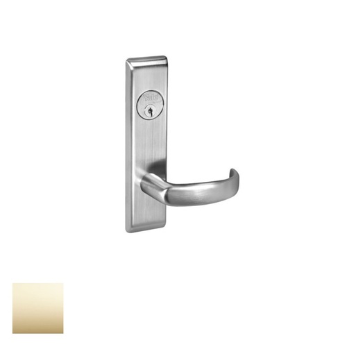 Exit Device Lever Trim, Bright Polished Brass