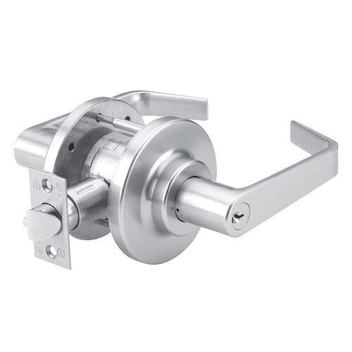 DORMA CL780DLRE626 Storeroom Cylindrical Lever Lock with LR Lever and E Rose Satin Chrome Finish