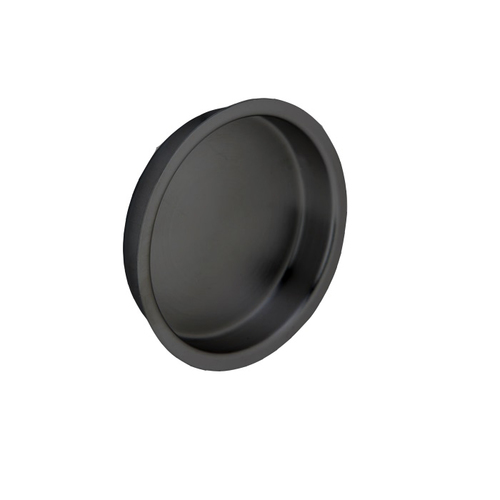 221 Flush Pull - Large Circle Matte Black