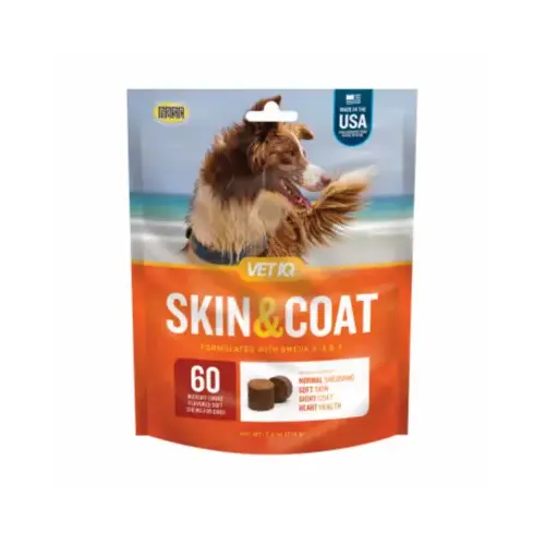 Skin & Coat Soft Chews Supplement for Dogs, 60-Ct.