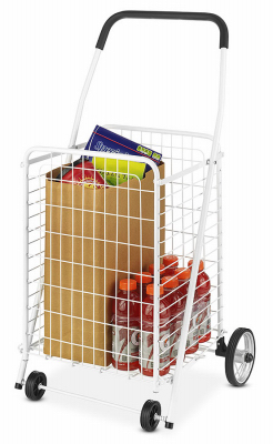 Whitmor 6023-8343 Large Utility Cart, White Steel Frame