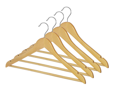 Whitmor 6026-715-4 Suit Hangers  pack of 4 Brown