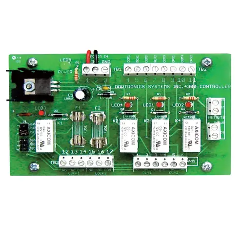 Dortronics 43211-LU 4300 Series 2 Door Mantrap Interlocks, 2 Doors - 1 Room, 1 Door Locked and 1 Door unlocked