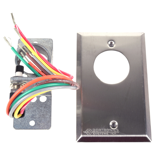 5100 Series Key Switch Controls, DPDT Alternate Action Key Switch on Single Gang Plate