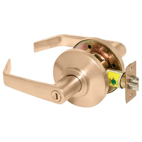 Privacy Cylindrical Lock Grade 2 15 Lever Non-Keyed Satin Bronze Finish Non-Handed